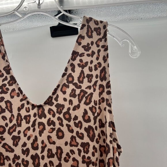 Maurices 24/7 Womens Leopard Print Sleeveless Shift Dress Knee Length Size Small - Picture 4 of 9